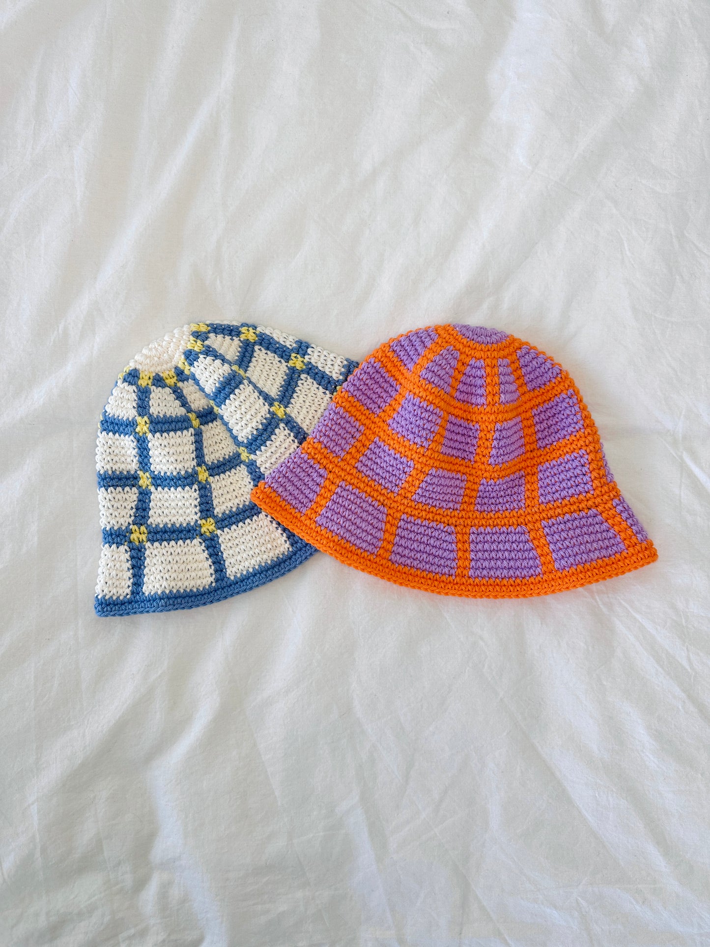 Daphne Grid Bucket Hat Pattern