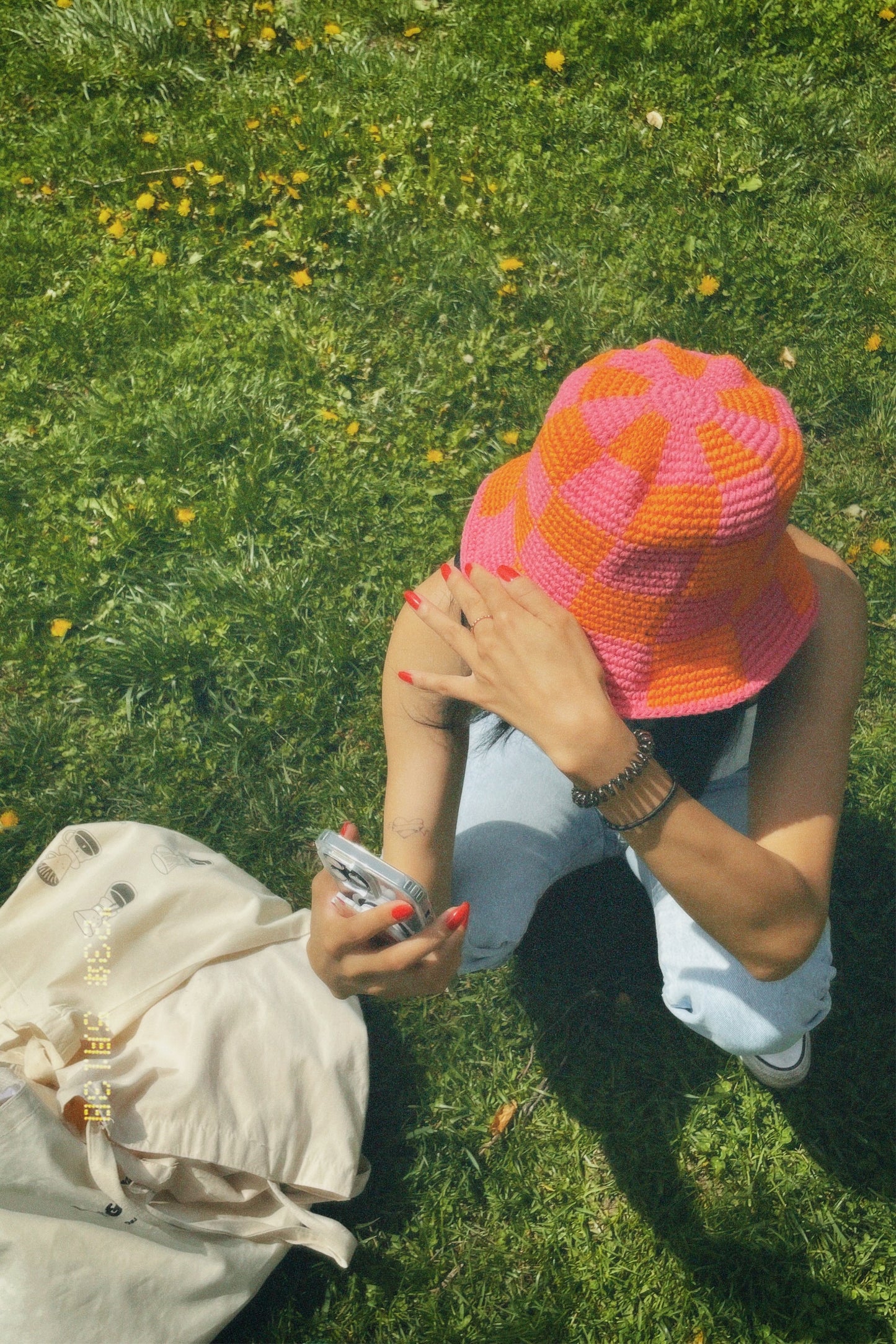 Checkered Bucket Hat