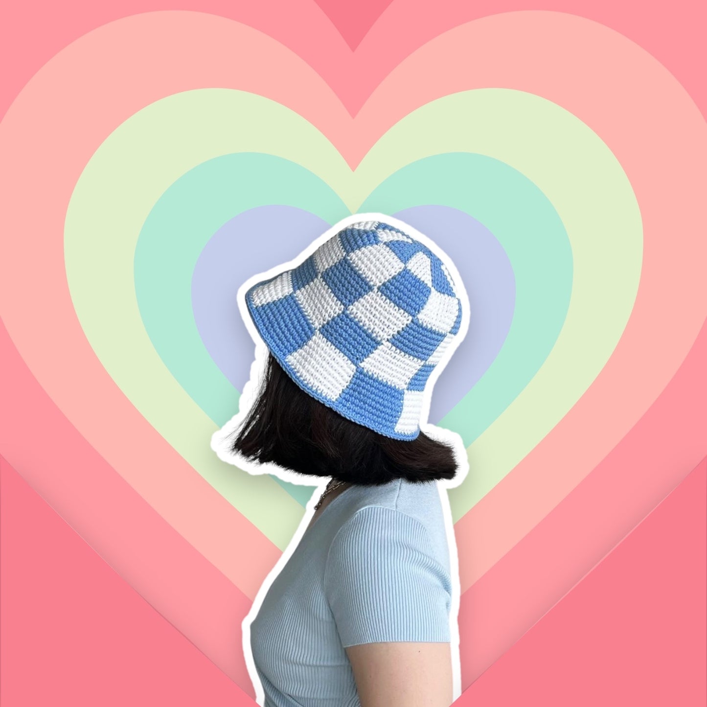 Checkered Bucket Hat