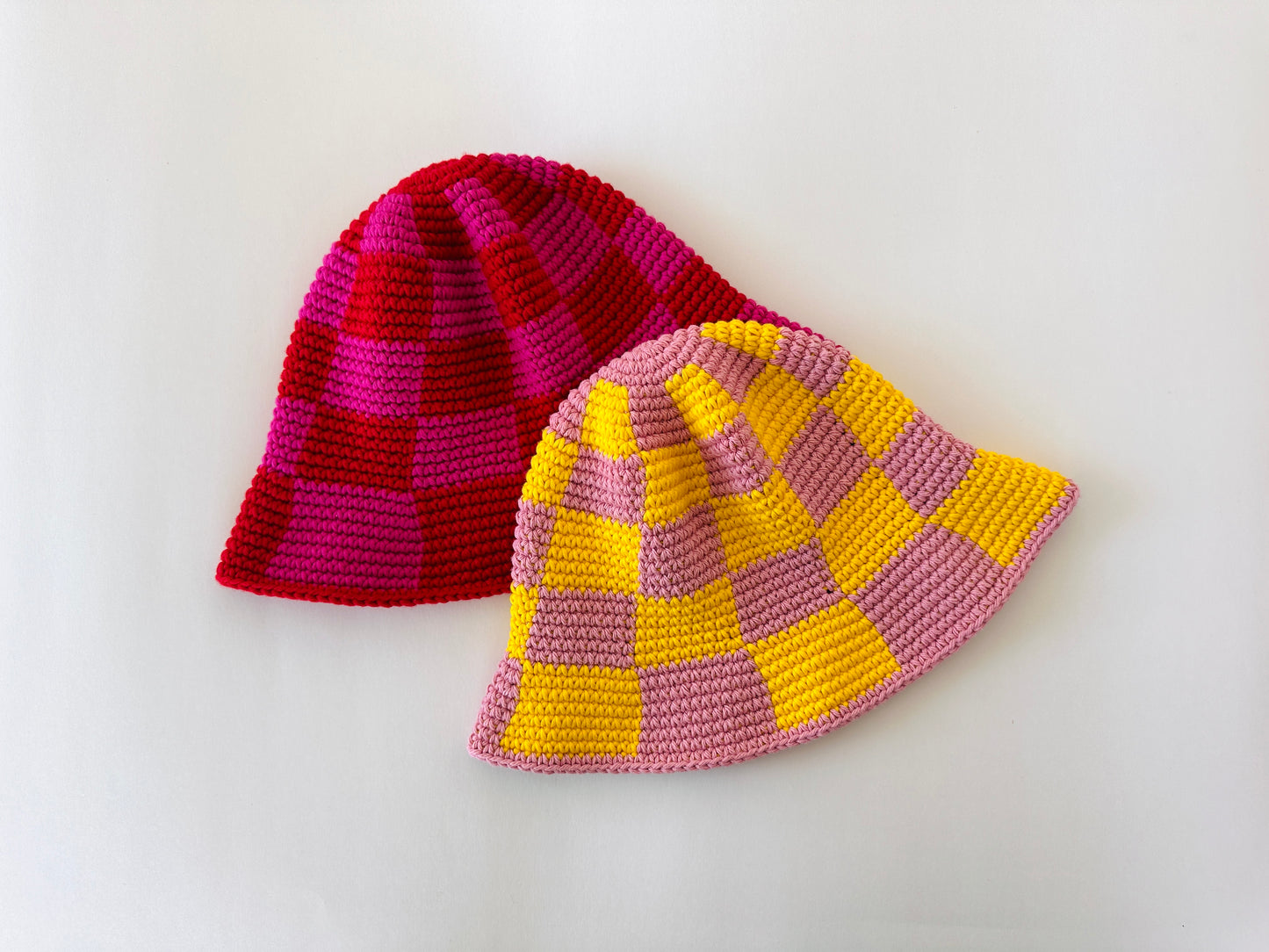 Checkered Bucket Hat Pattern